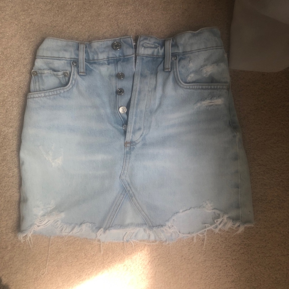 Agolde Quinn High Rise Skirt - Picture 5 of 7